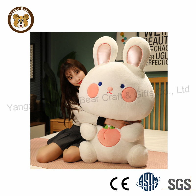 Regalo de Pascua personalizado al por mayor, lindo conejito de peluche suave, juguete de peluche para niños