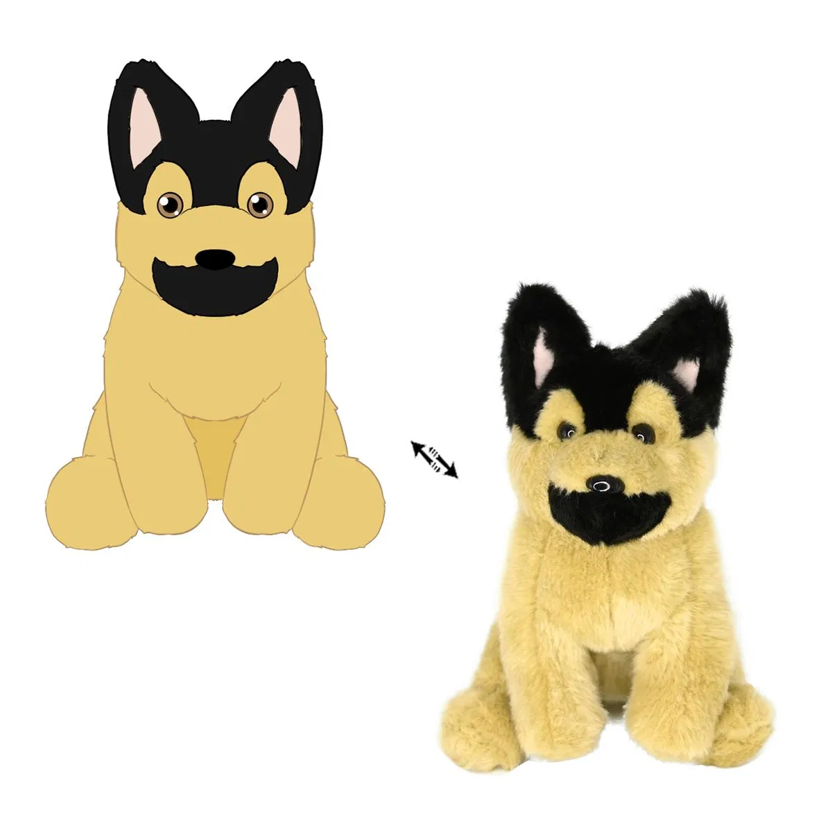 Juguete de peluche personalizado y personalizable para todas las razas de perros
