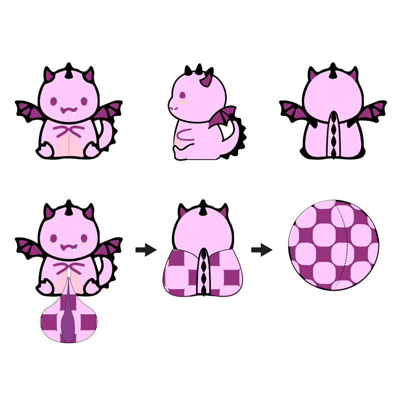 Venta Caliente Juego de Anime Lindos Peluches Suaves de Animales Unicornio