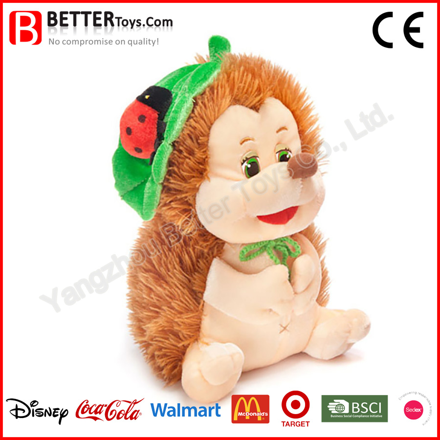 Juguete de peluche erizo suave personalizado sin azo