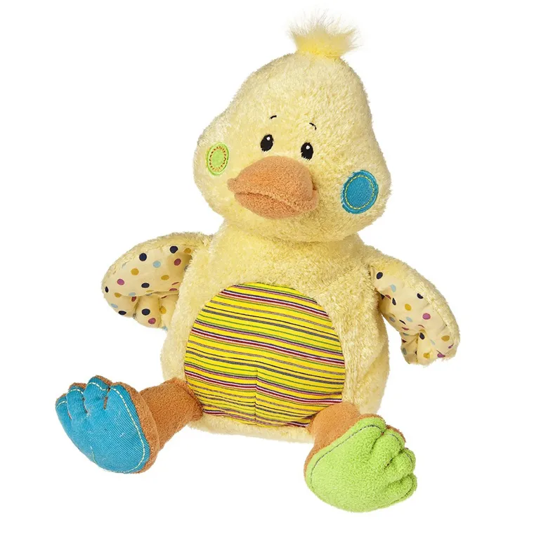Juguete de peluche pato educativo Kawaii relleno