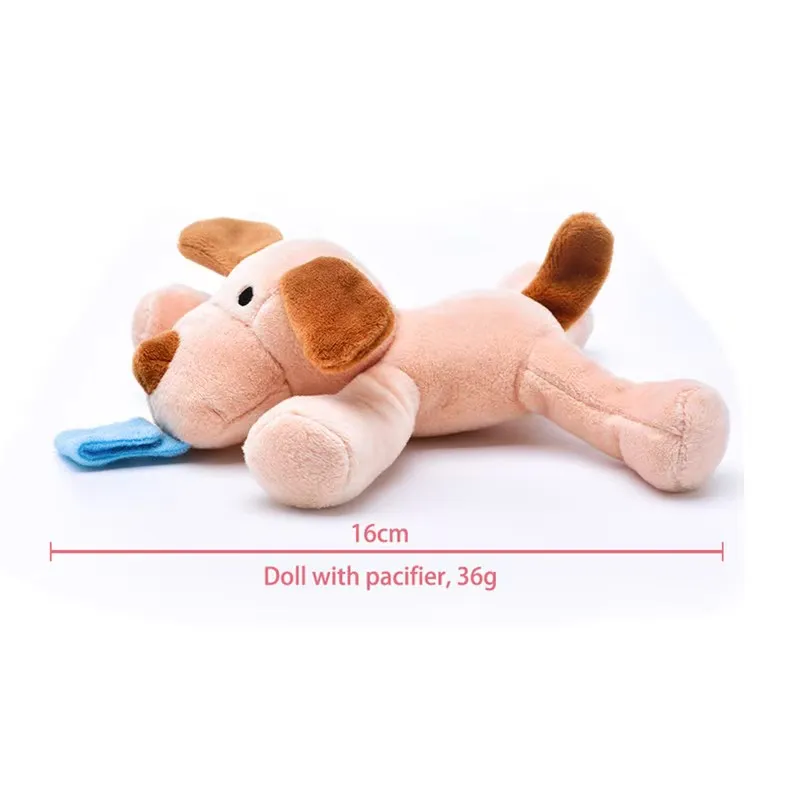 2025 Juguete de peluche de delfín con chupete de silicona pura azul bebé