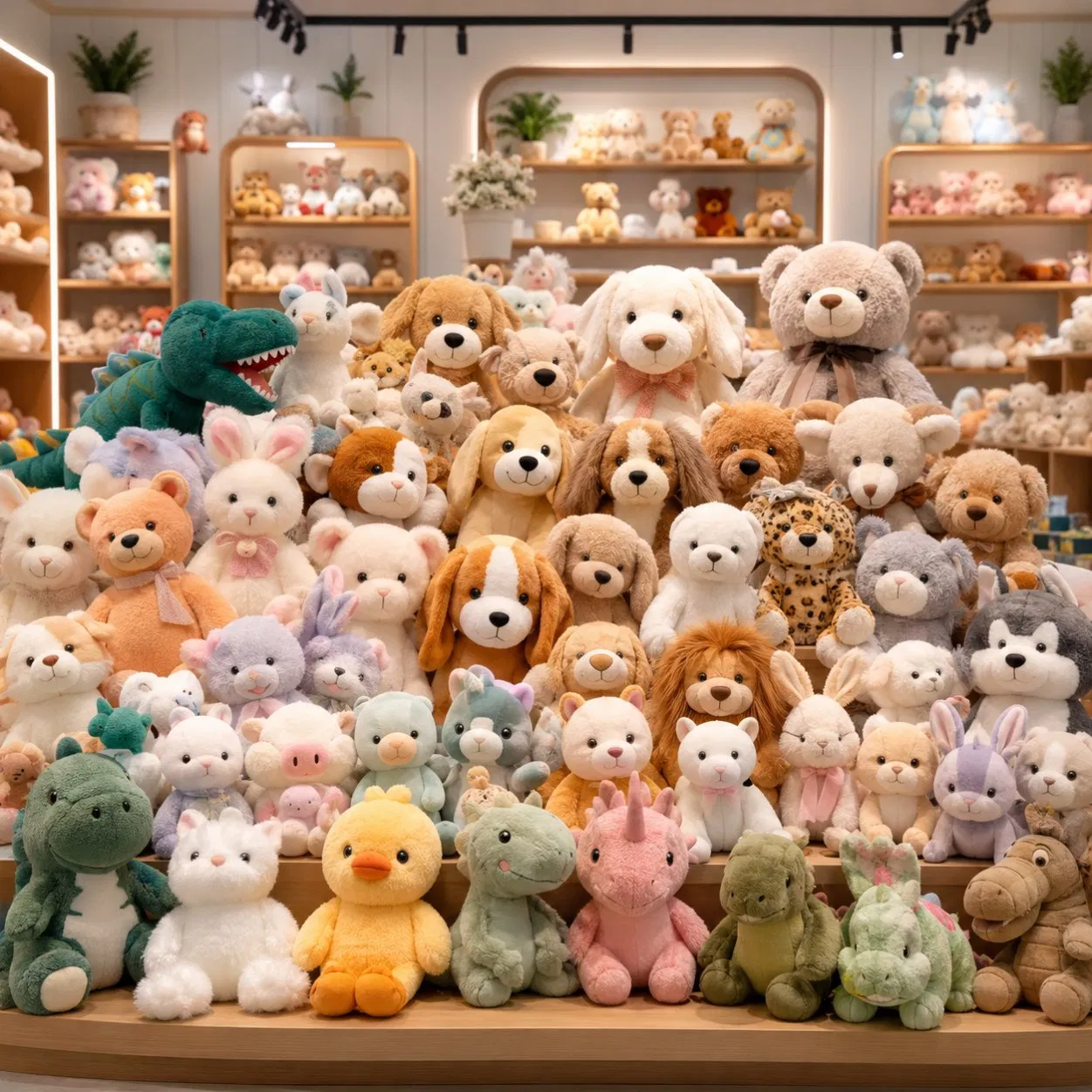 Fabricante OEM de Precio Mayorista Peluches Personalizados Aprobados Kc/Ukca/CPC/CE/ASTM F963/Cpsia/En71 Juguete de Peluche de Animal Personalizado de Alta Calidad Fábrica