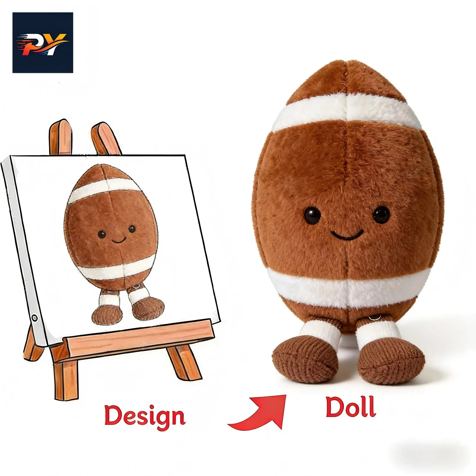 Diseño de Juguete de Algodón Personalizado Construye Tu Propia Marca Barco de Vela de Peluche para Niños