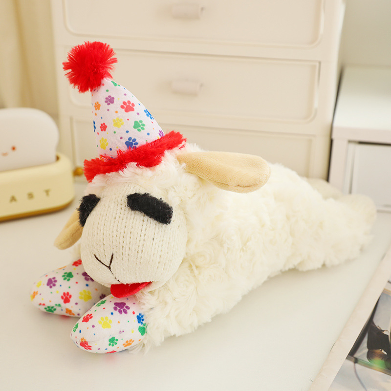 Venta Caliente Juguete de Peluche de Cordero de Cartoon Ecológico y Squeaky