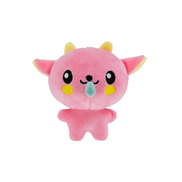 10cm Muñeco de Peluche Pequeño de Nariz Moqueante Súper Suave Figura IP Juguetes de Peluche Mini de Anime Alivio del Estrés Peluches Squeaky