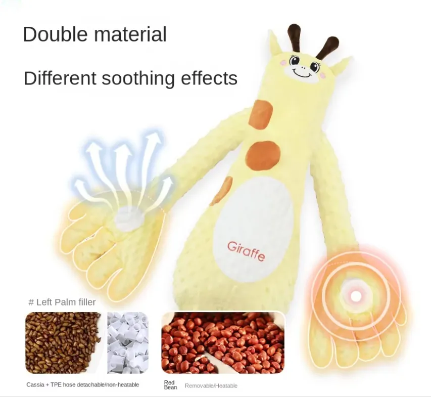 Pillow suave de felpa antiestrés para bebés