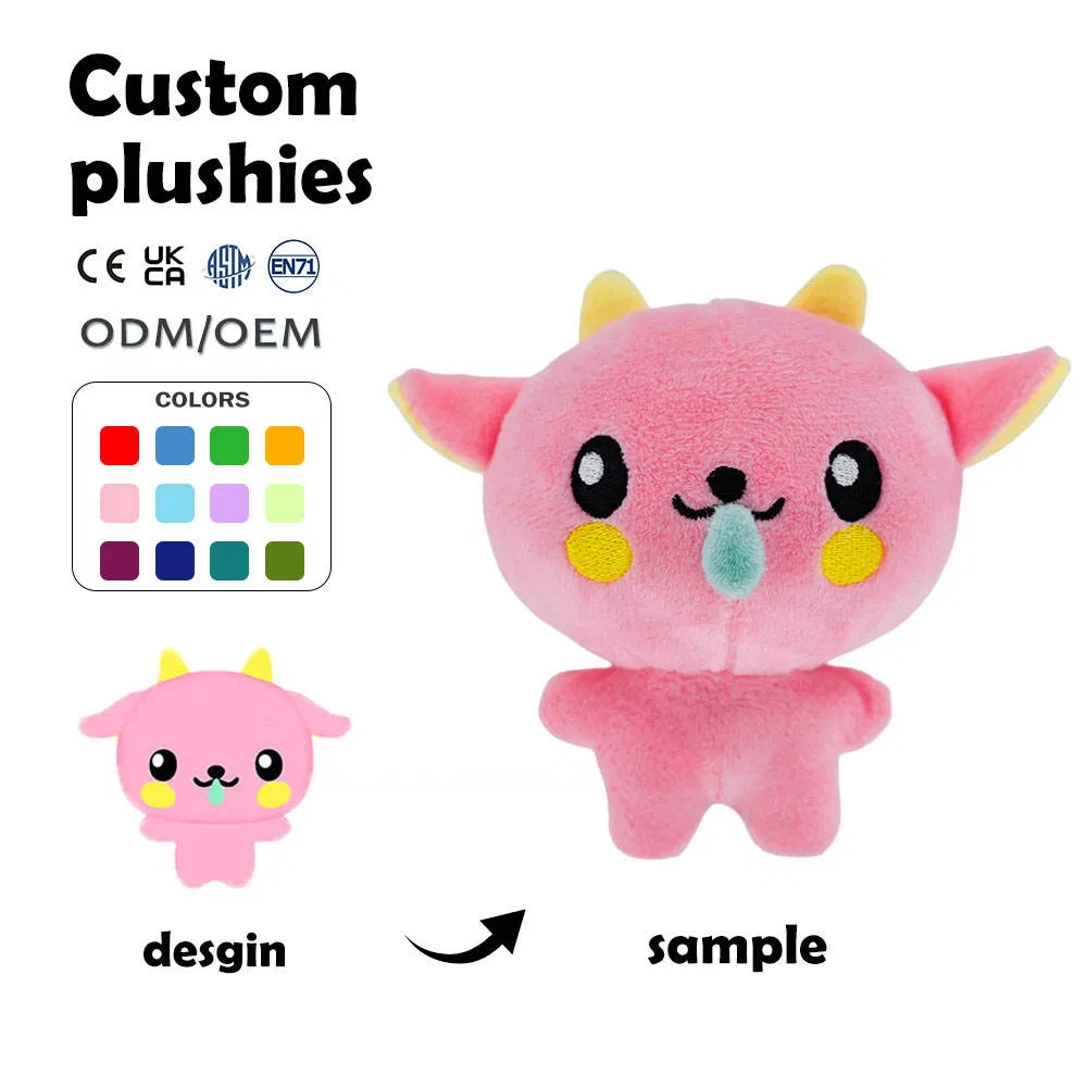 10cm Muñeco de Peluche Pequeño de Nariz Moqueante Súper Suave Figura IP Juguetes de Peluche Mini de Anime Alivio del Estrés Peluches Squeaky