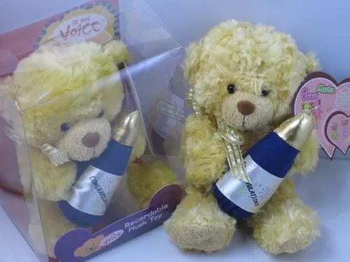 Juguetes de peluche musicales grabables, muñeca musical para niños