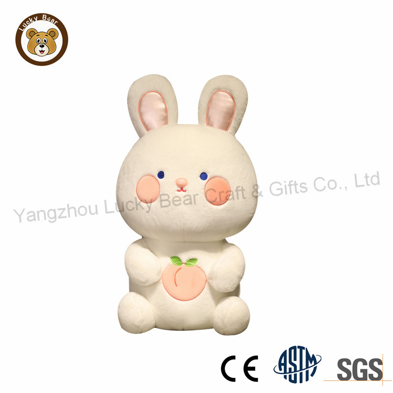 Regalo de Pascua personalizado al por mayor, lindo conejito de peluche suave, juguete de peluche para niños