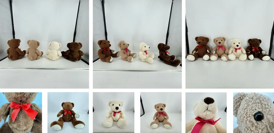 Detalle del oso de peluche