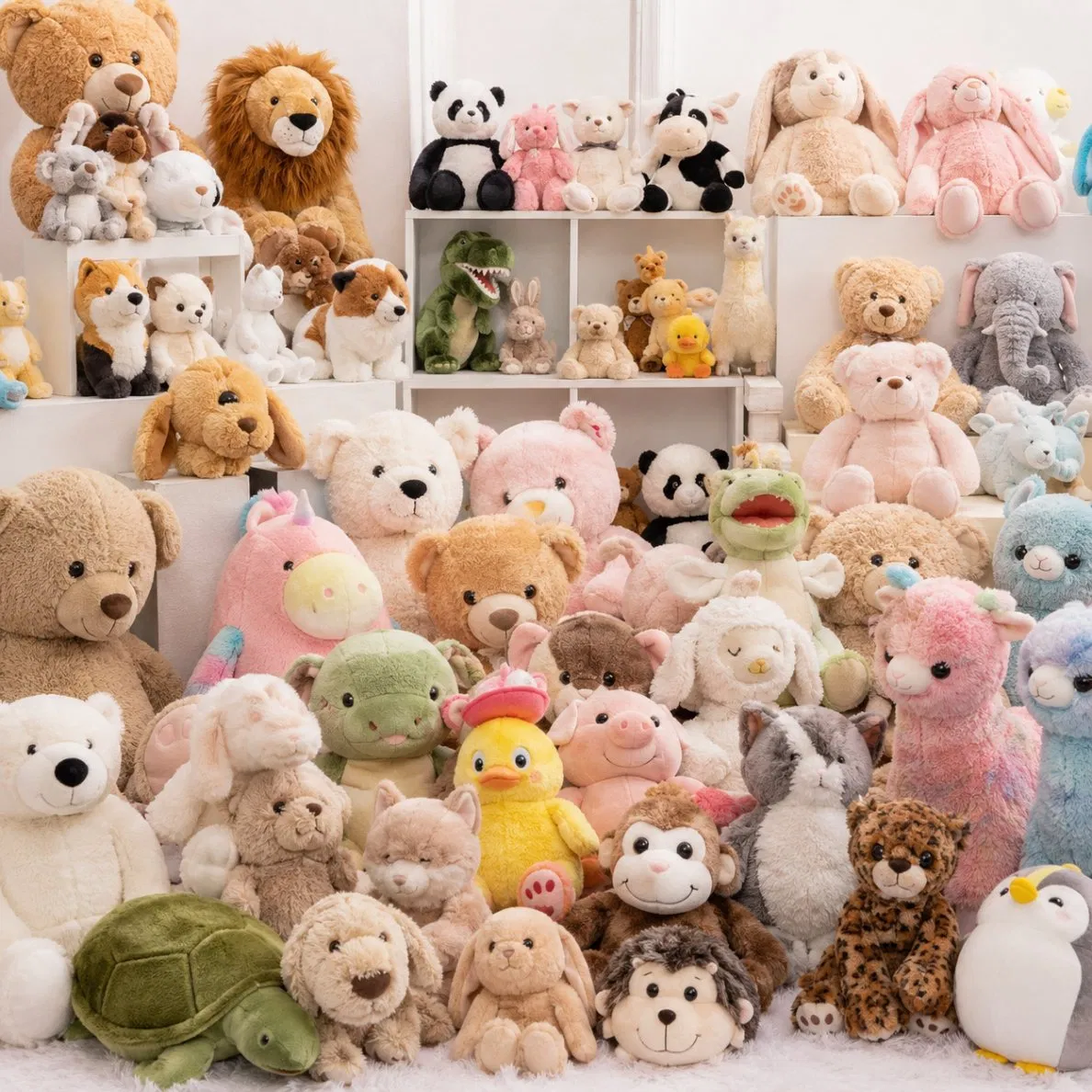 Fabricante OEM de Precio Mayorista Peluches Personalizados Aprobados Kc/Ukca/CPC/CE/ASTM F963/Cpsia/En71 Juguete de Peluche de Animal Personalizado de Alta Calidad Fábrica