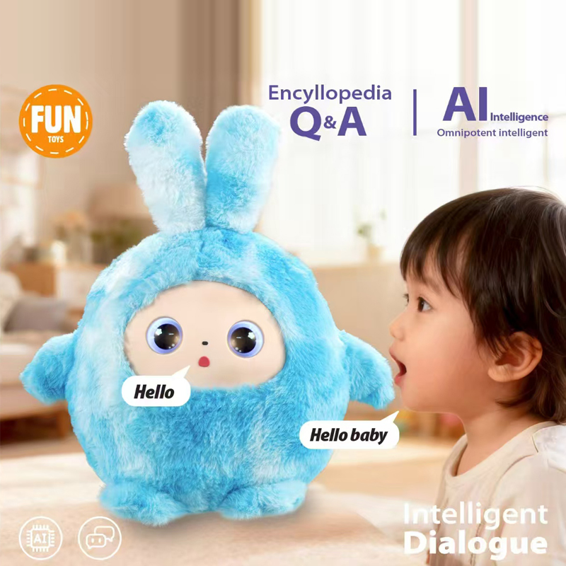 2026 Juguetes de peluche de IA, animales de dibujos animados, diálogo inteligente, chat de voz, juguetes educativos para niños