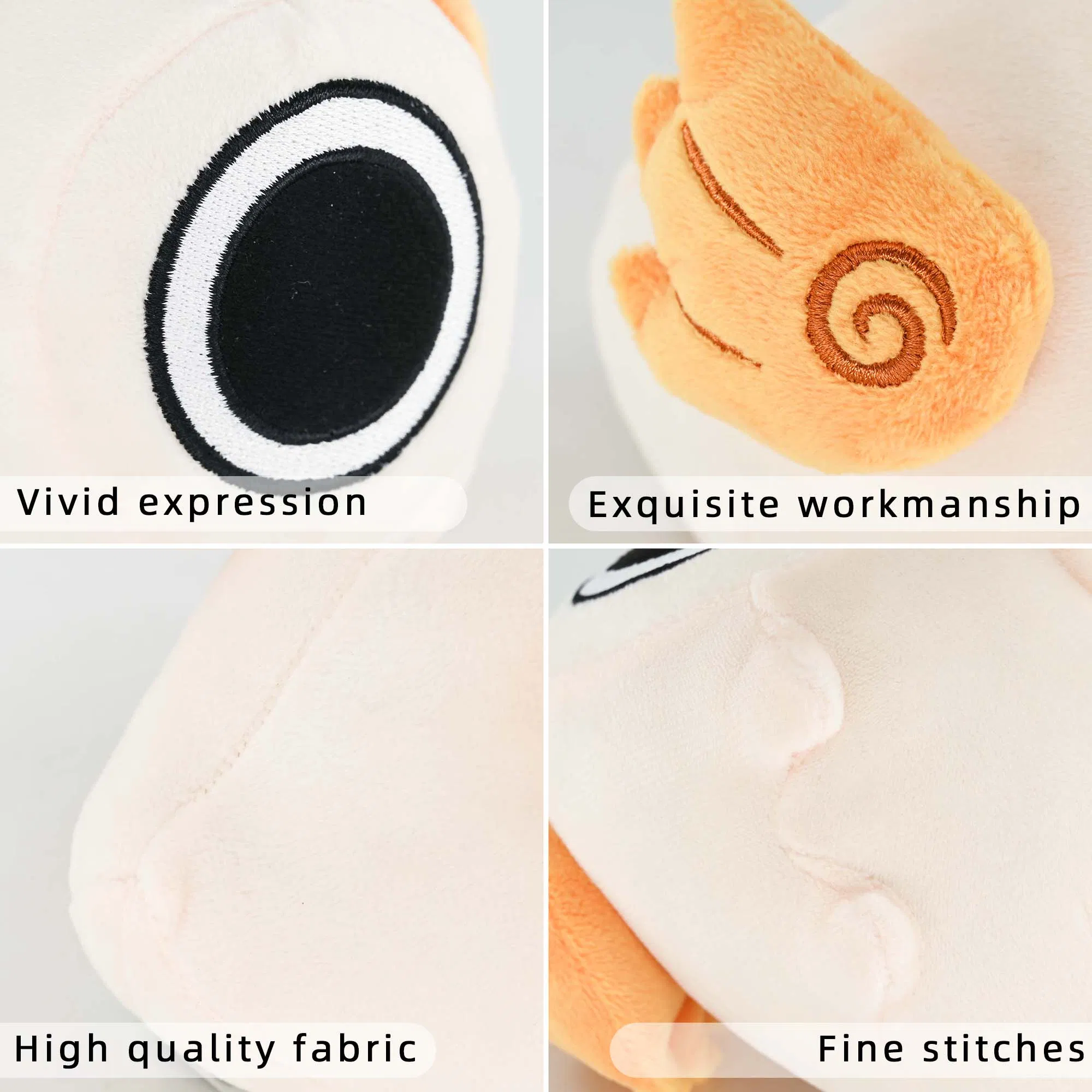 Muñeco de peluche de un ojo y alas de dibujos animados personalizado, con logotipo bordado, lindo, coleccionable, juguete de peluche de entrega rápida