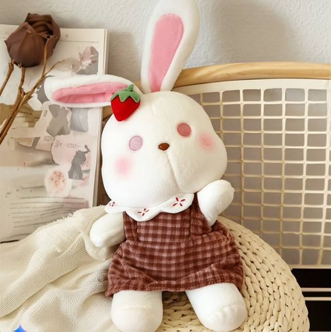 Juguetes de peluche personalizados de alta calidad, con algodón orgánico, suaves conejos de peluche para niños, regalo de Pascua