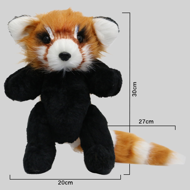 Juguetes de peluche súper suaves, adorables pequeños zorros y mapaches