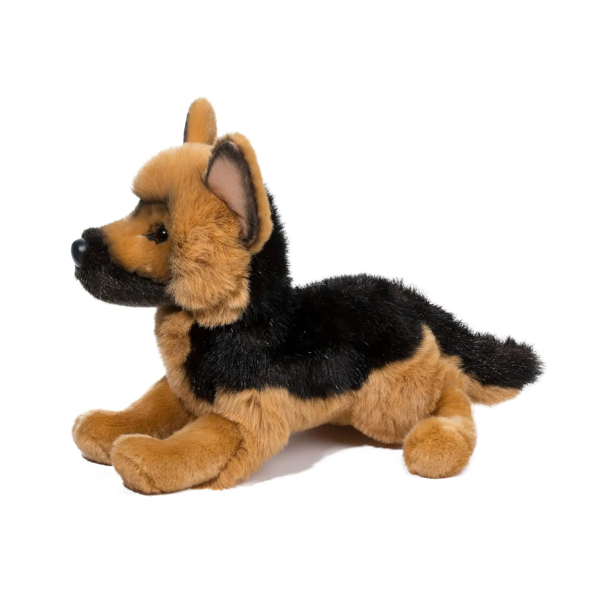 Perro de peluche de pastor alemán suave, juguete de simulación personalizado