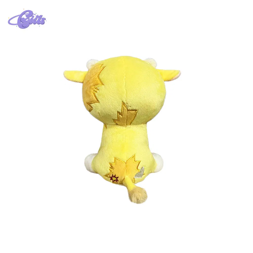 Tejidos ecológicos al por mayor, personalizado, lindo peluche de animal de peluche, vaca