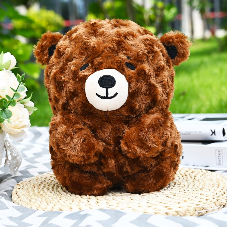 MOQ personalizado 1 Juguete de peluche de oso bebé de felpa, tela suave y sedosa, diseño propio de marca, juguetes de peluche de mascota