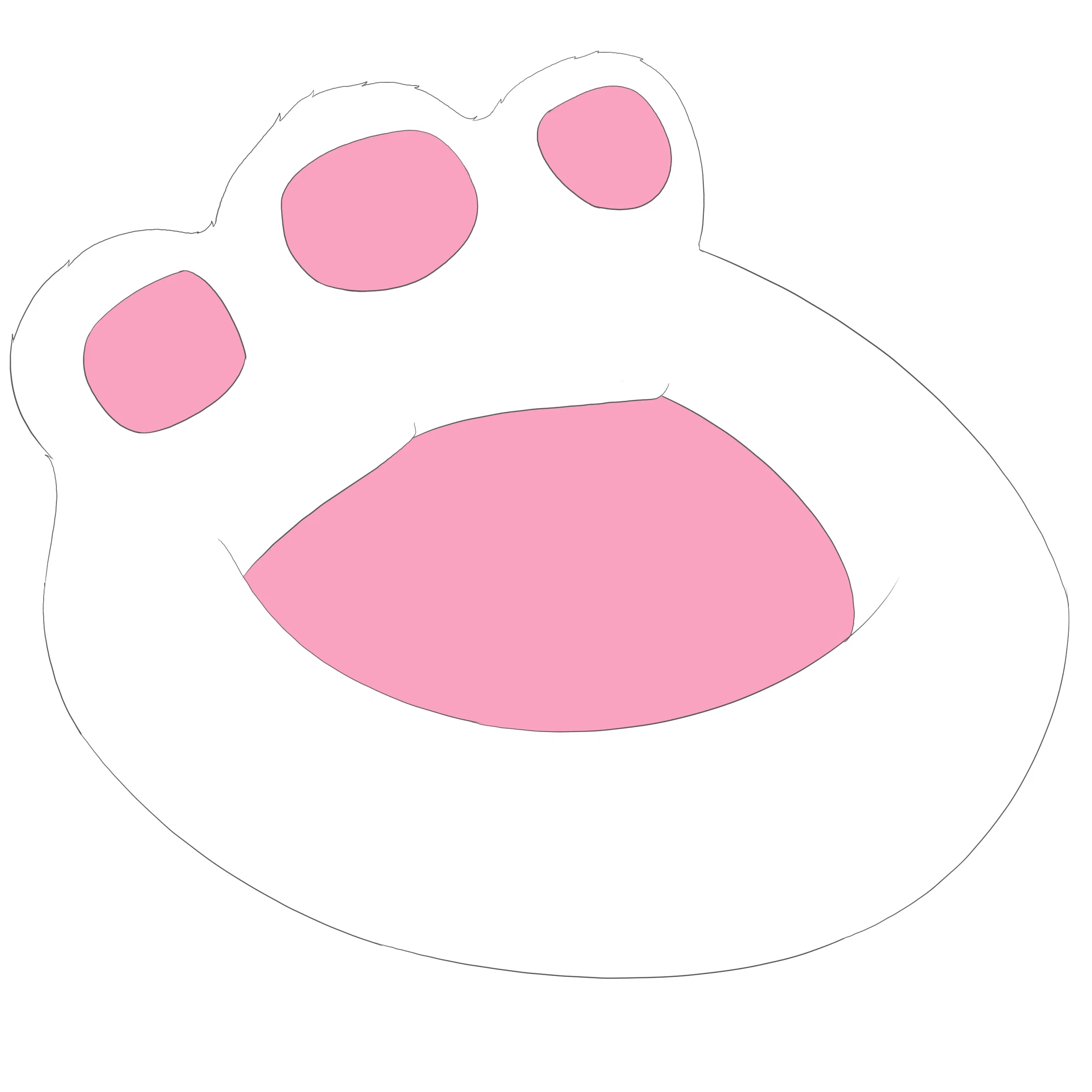 Cama para mascotas blanca de Factory Coffee, suave, con borde elevado, diseño de dona antiansiedad, logo bordado personalizado, juguete de peluche de dibujos animados