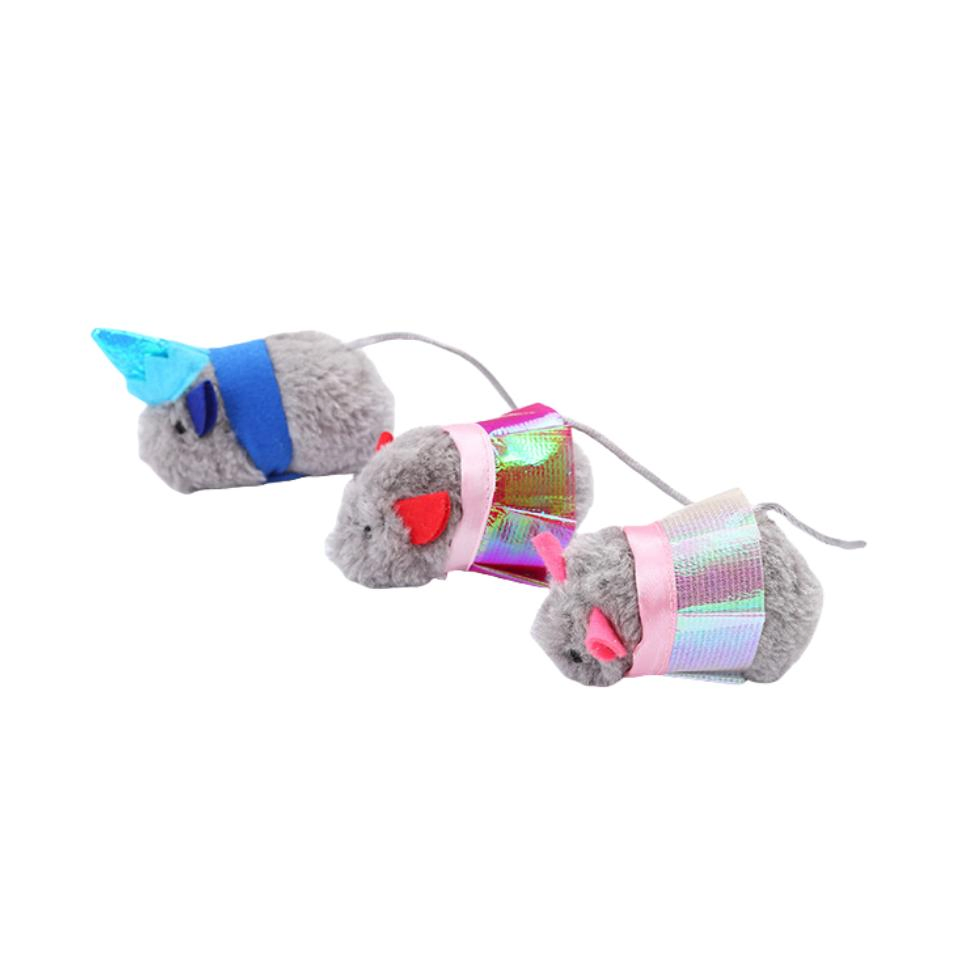 Juguete interactivo para gatos de peluche suave de fábrica con hierba gatera