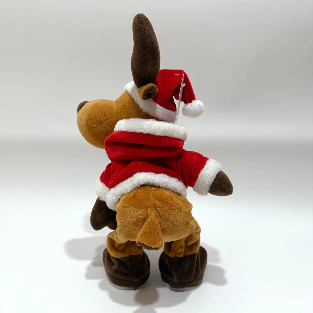 Juguete de peluche divertido que canta y baila para niños en Navidad