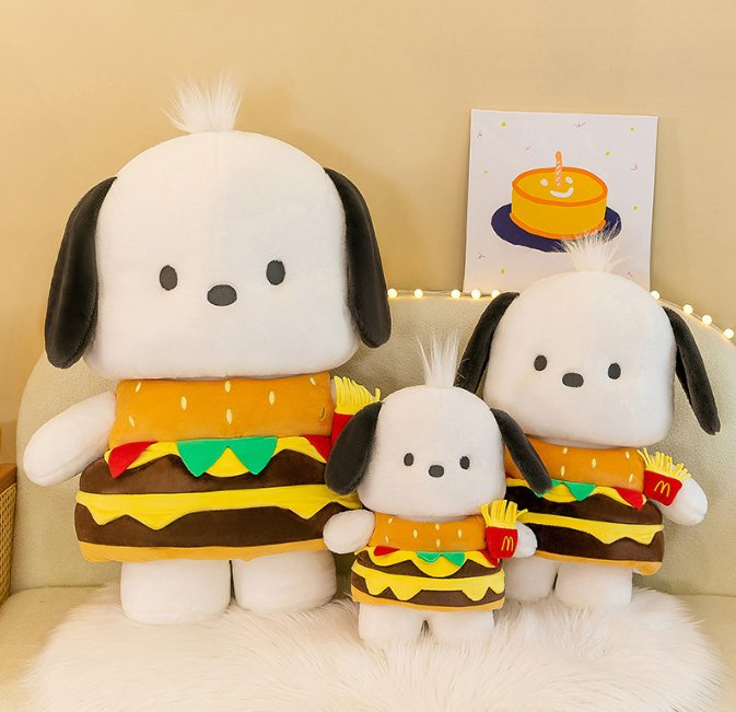 Nuevos juguetes de peluche y relleno de perro bebé coloridos, juguete suave de peluche para perro