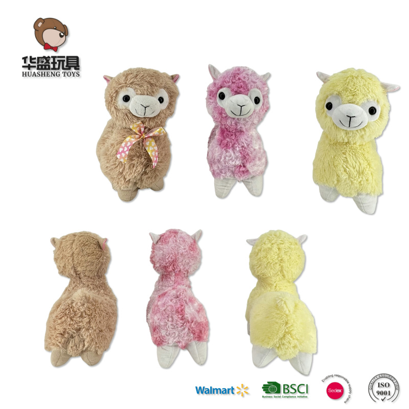 Fabricante mayorista en China de lindos animales de peluche de alpaca personalizados, juguetes de peluche suaves personalizados para niños