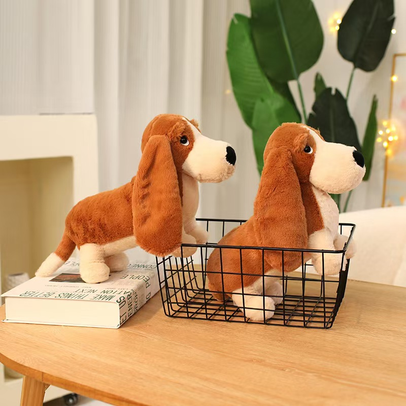 Animal de peluche de dachshund lindo y abrazable, perfecto para el tiempo de juego de los niños
