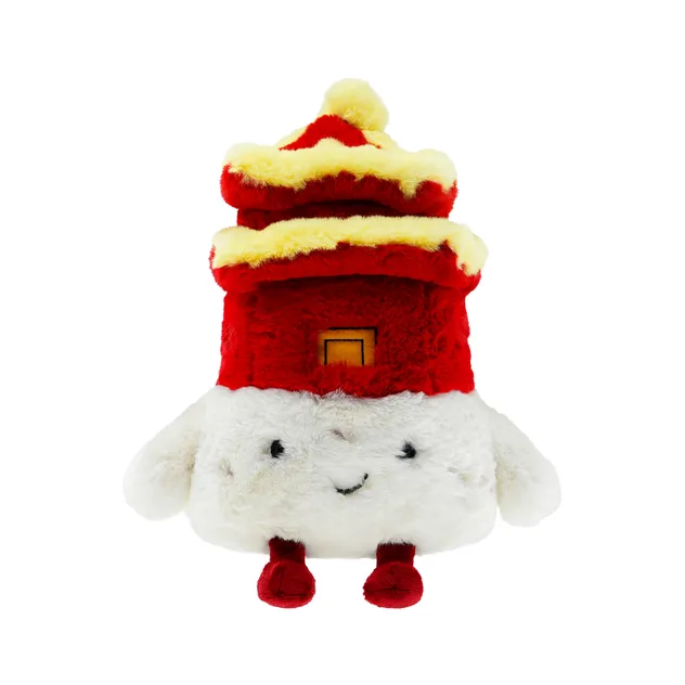Fabricante de Juguetes de Peluche Personalizados Diseña Tu Propia Marca de Juguetes Blandos Juguete de Edificio de Peluche Almohada de Peluche