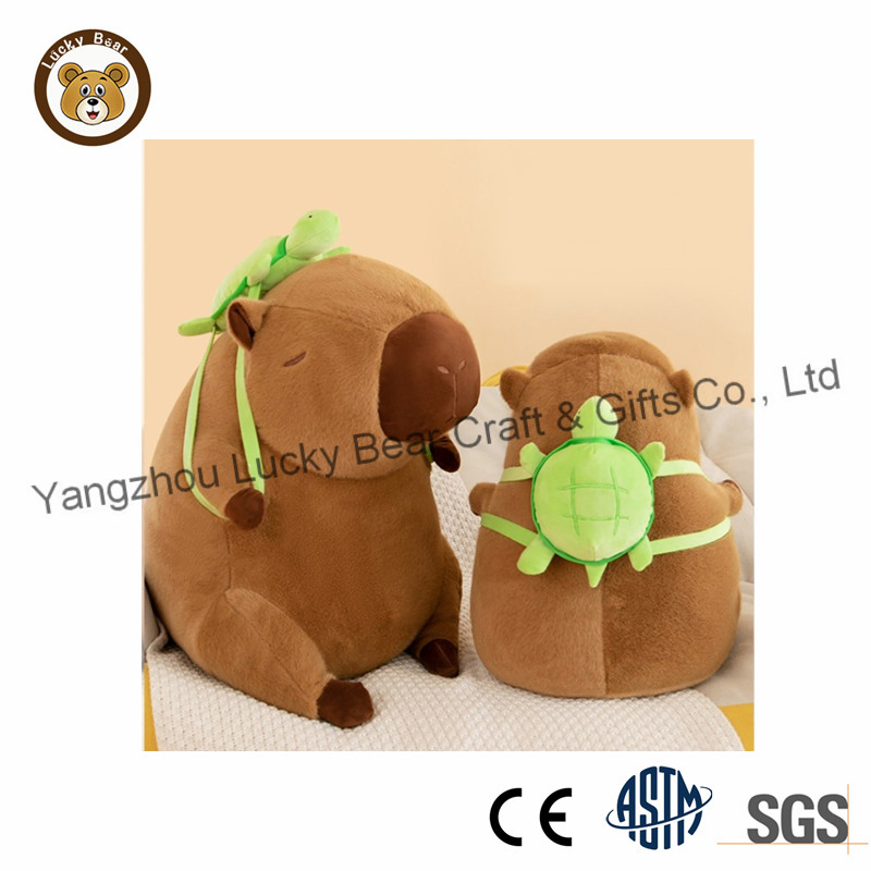 Juguete de peluche de capibara marrón suave, regalo de peluche para niños y niñas