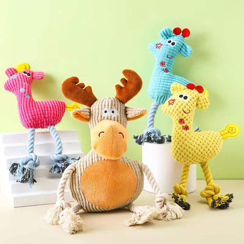 Juguete de peluche interactivo en forma de cocodrilo para perros de razas pequeñas