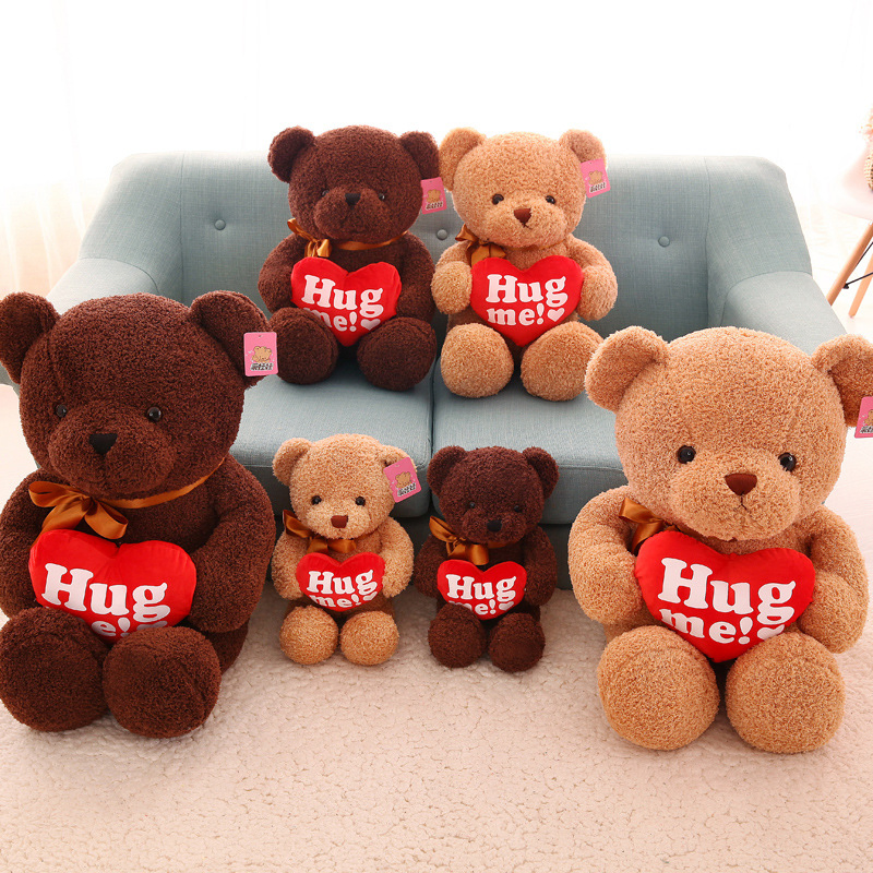 Precio mayorista de San Valentín; regalo del Día de San Valentín, decoración del hogar, confesión, abrazo, gran oso de peluche vestido