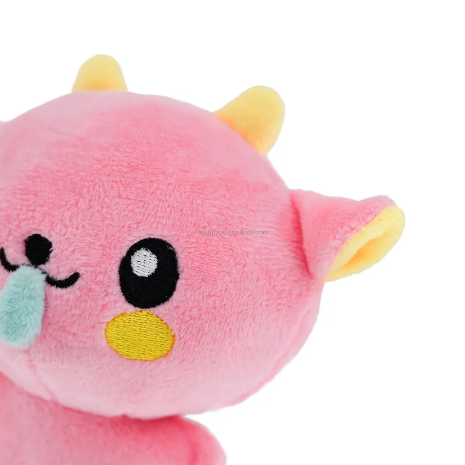 10cm Muñeco de Peluche Pequeño de Nariz Moqueante Súper Suave Figura IP Juguetes de Peluche Mini de Anime Alivio del Estrés Peluches Squeaky