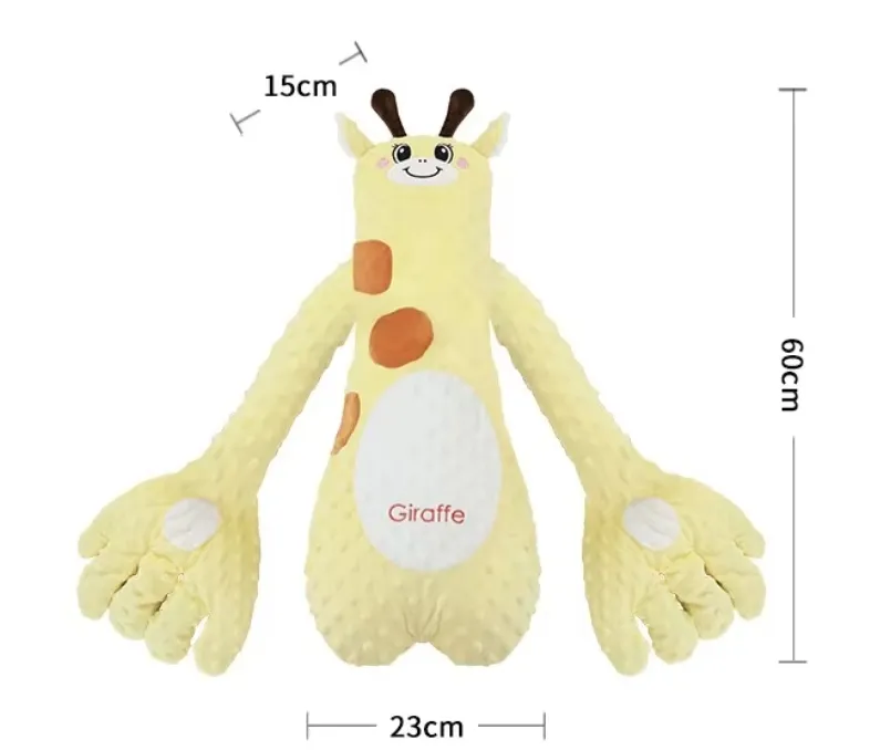 Pillow suave de felpa antiestrés para bebés