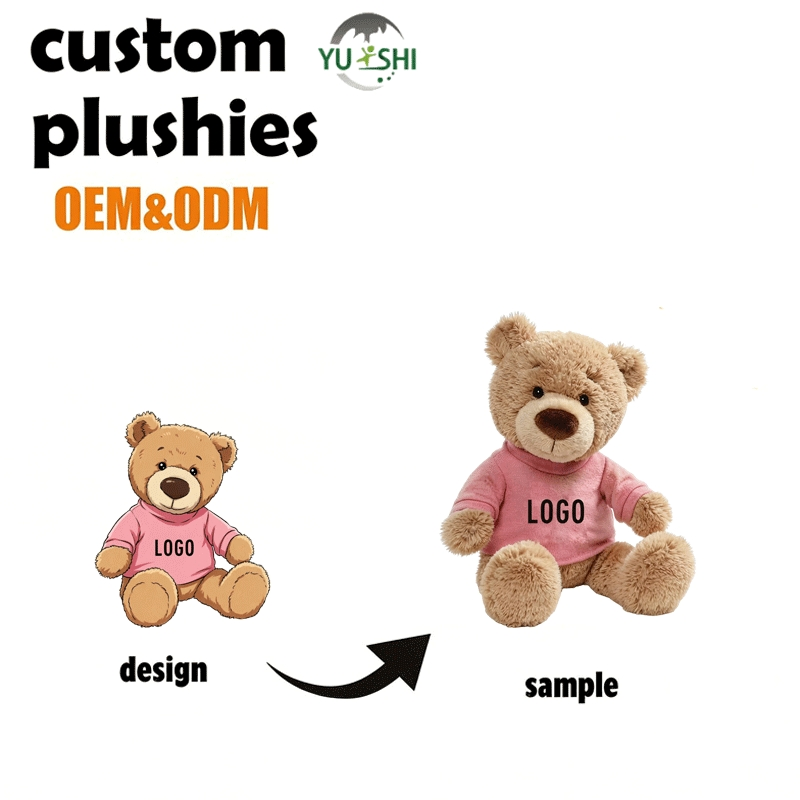 Fabricante de juguetes de felpa personalizados OEM ODM, peluches coleccionables, oso de peluche unisex personalizado, regalo para niños