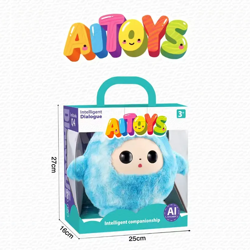 2026 Juguetes de peluche de IA, animales de dibujos animados, diálogo inteligente, chat de voz, juguetes educativos para niños