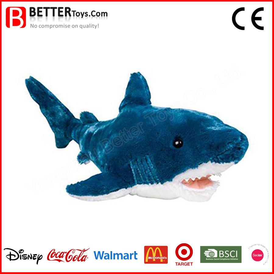 Tiburón de peluche suave juguete marino para niños juguete de animal marino