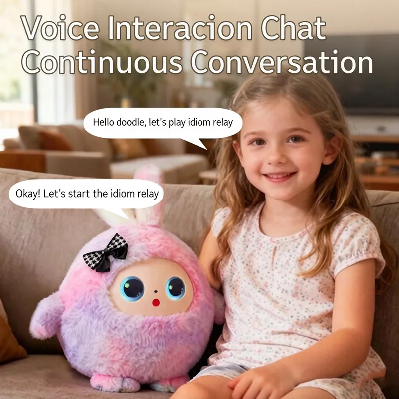 2026 Juguetes de peluche de IA, animales de dibujos animados, diálogo inteligente, chat de voz, juguetes educativos para niños