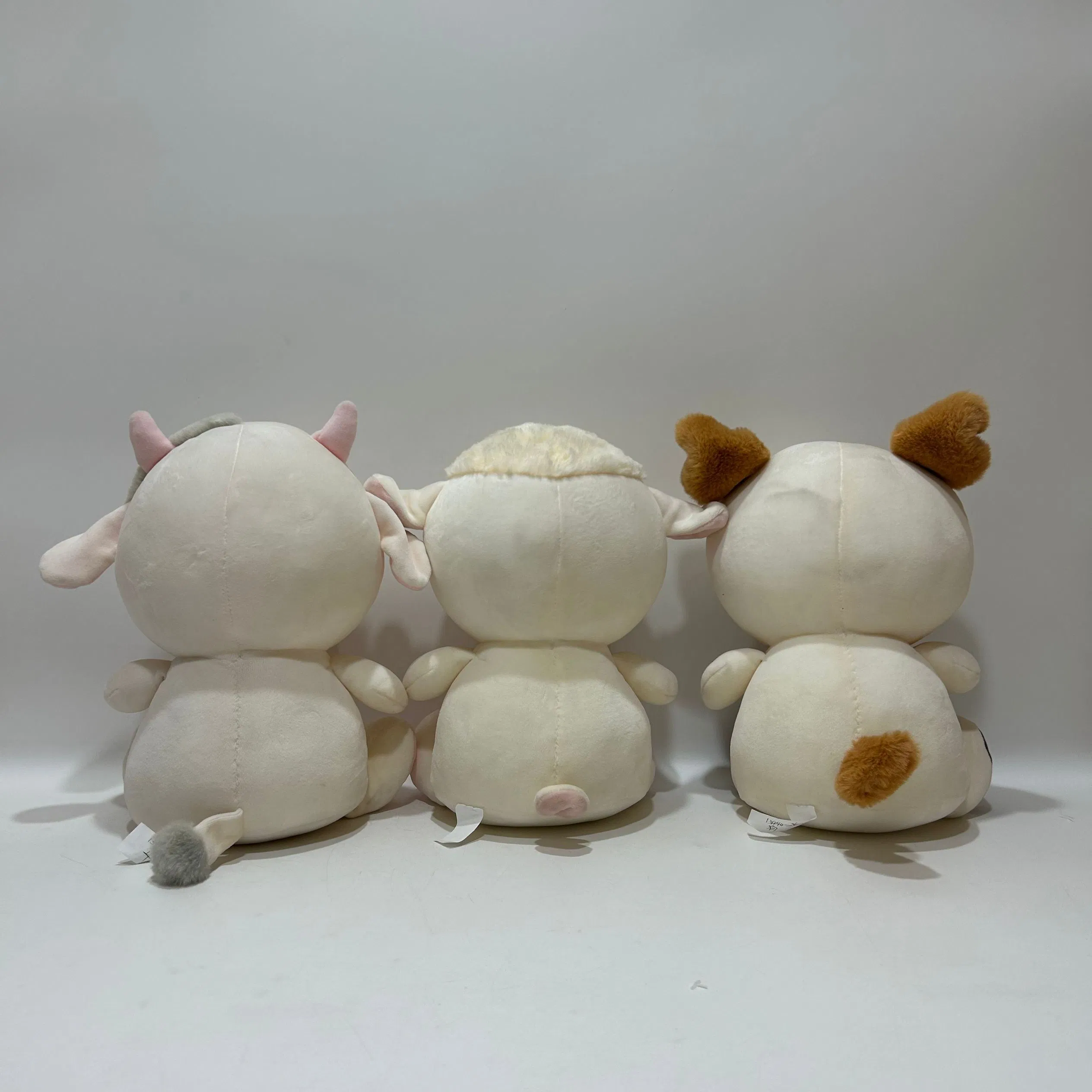 5 Animales de peluche elásticos súper suaves variados en perros, hipopótamo, zorro, etc