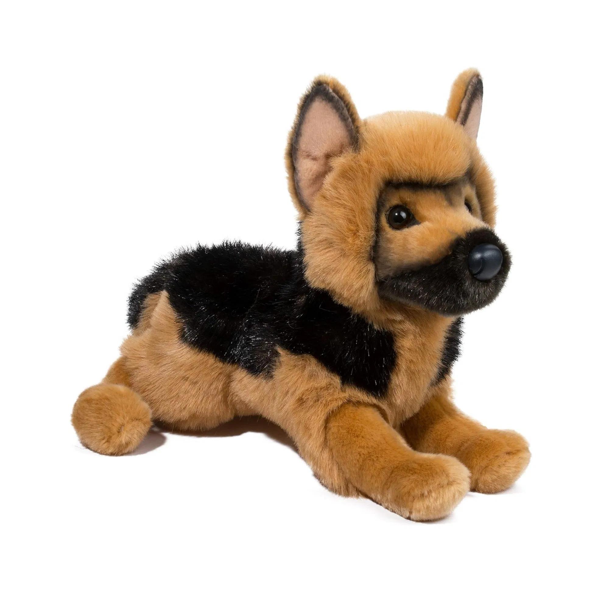 Perro de peluche de pastor alemán suave, juguete de simulación personalizado