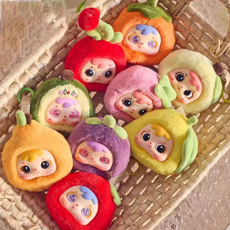 Personaliza Nuevo Tema de Fruta Ecológico 8-Piece Caja Sorpresa de Peluche Juguete Coleccionable Muñeca Colgante Regalo Juguetes