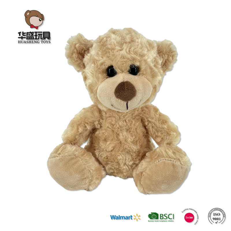 Fabricantes al por mayor de bajo MOQ 10 pulgadas de juguetes de felpa mini animales de peluche, osito de peluche blanco, marrón y gris para San Valentín con logo personalizado