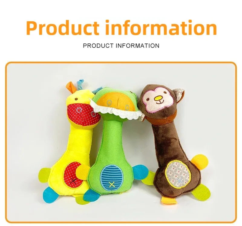 Juguetes para mascotas al por mayor, juguetes de peluche para perros, juguetes de gato de dibujos animados con sonido activado, juguetes educativos suaves y resistentes a mordidas