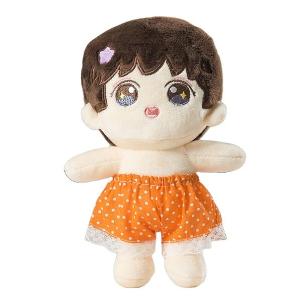 Juguetes de peluche de algodón orgánico personalizados, muñeca suave de bordado en forma de estrella para regalo, llavero de oso relleno de algodón PP y bolsa de estilo lindo