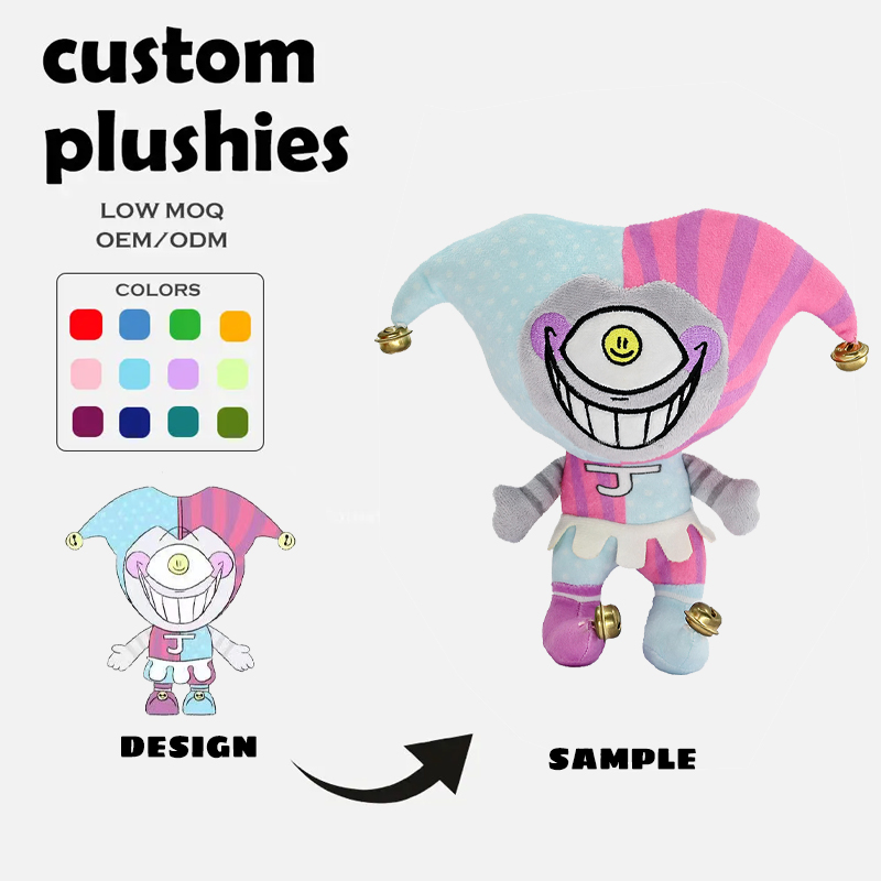 Muñeca de peluche personalizada de flores, bajo MOQ, figura de peluche suave para niños, regalo y coleccionables