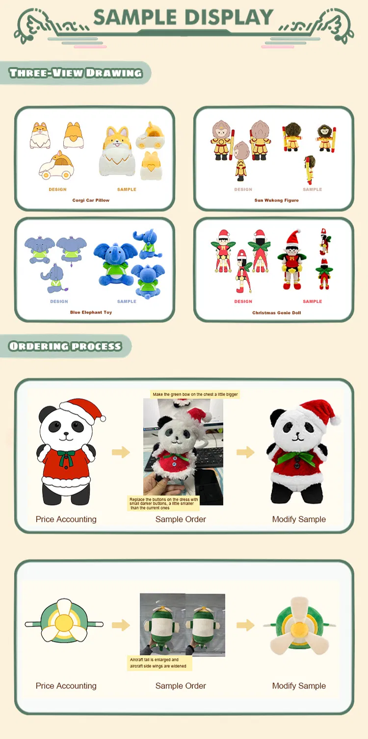 CPC CE OEM ODM Diseña tu propia marca de juguetes de peluche súper suaves personalizados