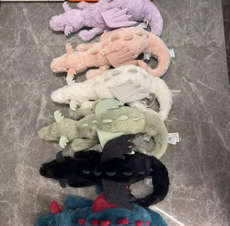 Juguete de felpa de algodón orgánico Jelly Cat Dragón del cielo y Dragón de nieve muñeco suave y esponjoso con relleno de PP almohada suave y pesada