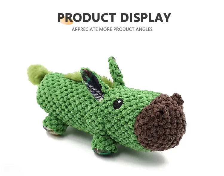 Juguete de peluche divertido para cachorros con forma de animal de peluche