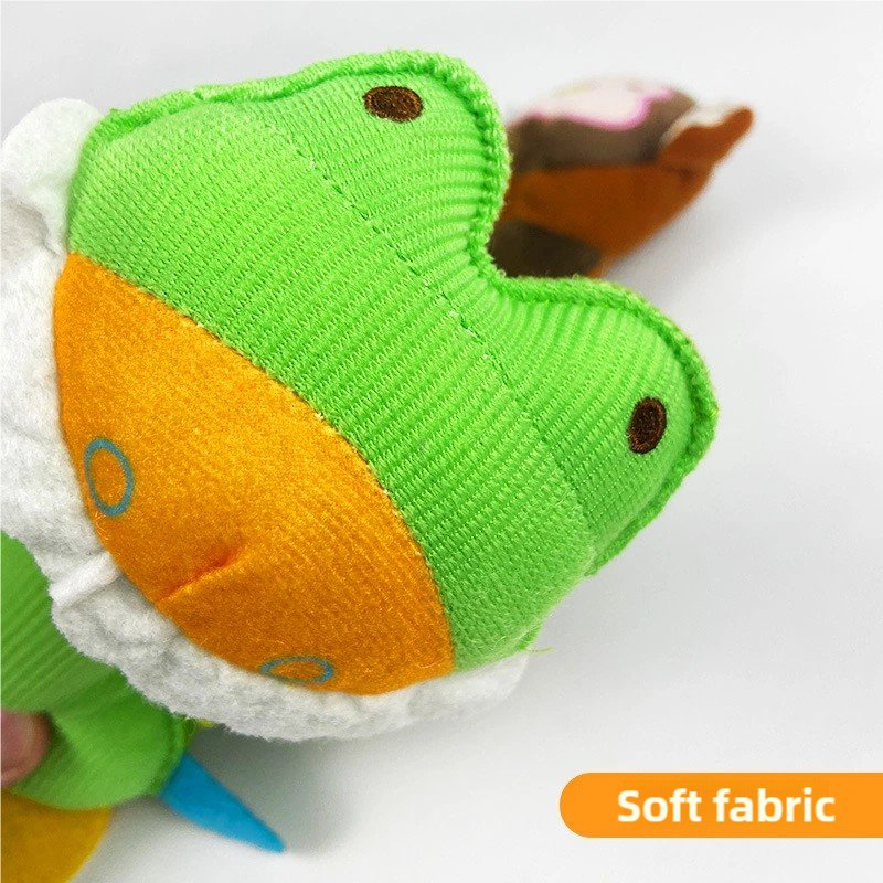 Juguetes para mascotas al por mayor, juguetes de peluche para perros, juguetes de gato de dibujos animados con sonido activado, juguetes educativos suaves y resistentes a mordidas